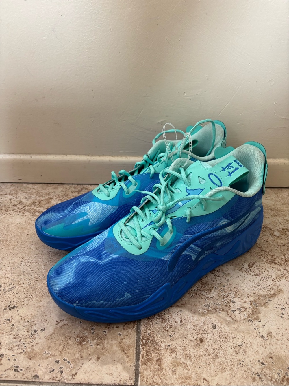 PUMA X Lamelo Ball Mb.04 Lo Team Basketball Shoes Ultra Blue Men's 16 312174-02